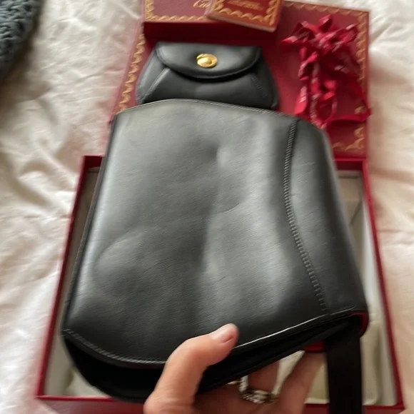 Cartier Shoulder Bag from original owner. Purchased in Nice, France in 1990. - Picture 8 of 16